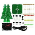 thumbnail image 1 of BKBP 3D Xmas Christmas Tree DIY Model Assemble kit with 7 Color Flashing RGB LED Circuit Funny Electronic Science Experiment Kit Project Board for Student Teens Soldering Practice Learning, 1 of 5