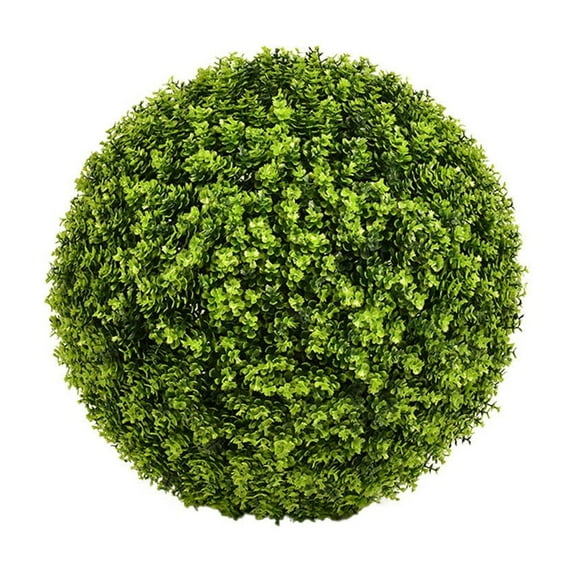 BKBP Artificial Boxwood Topiary Realistic UV-Resistant Faux Plants for Backyard Balcony Garden Wedding Home Office Décor, 7 Size Options