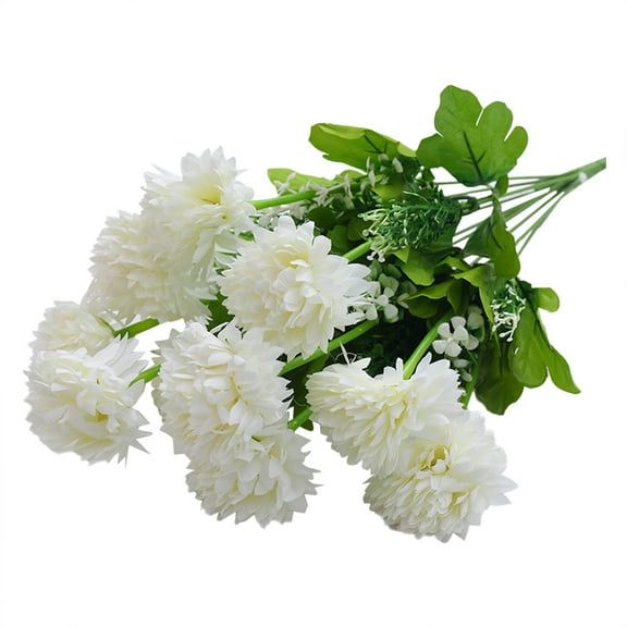 BKBP Artificial Chrysanthemum, Artificial Mums Flowers Spring Chrysanthemum Flowers Long Stem Sacrificial Flower Decoration Silk Flower Decoration, Silk Flower for Office Home Decor