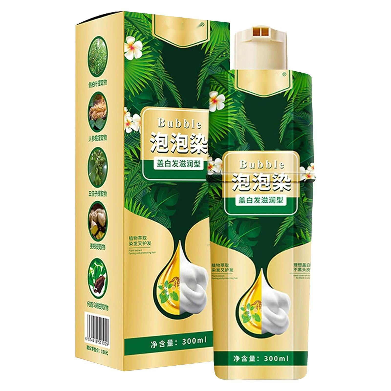 BKBP Bubble Hair Dye Shampoo,Natural Plant Hair Dye,Hair Coloring Foam