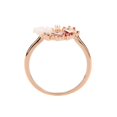 BKBP Butterfly Flower Rose Gold Ring Exquisite Design Fashion Light