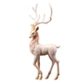 thumbnail image 1 of HCTSHG Christmas Reindeer Sculpture, Resin Deer Christmas Decoration, Matte Resin Elk Statues for Home Decor, Ideal for Living Room, Bedroom, Office, Bookshelf, and Desk Ornaments, 1 of 9