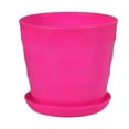 thumbnail image 1 of BKBP Colorful Plastic Flower Pots for Succulents, Indoor/Outdoor Decorative Planters with Drainage Holes, Lightweight Garden Containers for Herbs House Plants (2 Size Options), 1 of 5