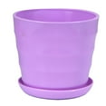 thumbnail image 1 of BKBP Colorful Plastic Flower Pots for Succulents, Indoor/Outdoor Decorative Planters with Drainage Holes, Lightweight Garden Containers for Herbs House Plants (2 Size Options), 1 of 5