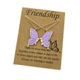 thumbnail image 1 of BKBP Friendship Butterfly Necklace Simple Best Friend Oil Drop Stitching Colorful New Female Fashion Gold Silver Two Piece Jewelry Accessories Gift, 1 of 9