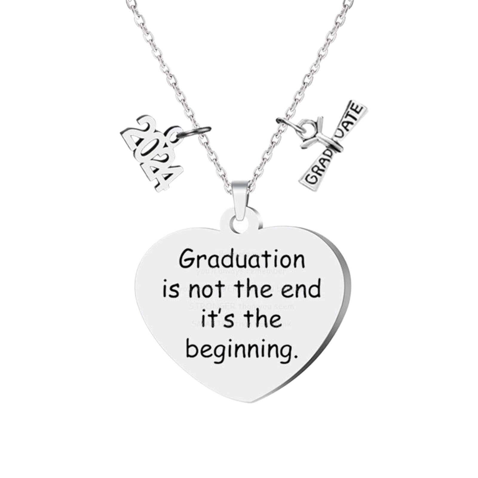 BKBP Graduation Necklace 2024 Gifts For Her Inspirational Cap Women