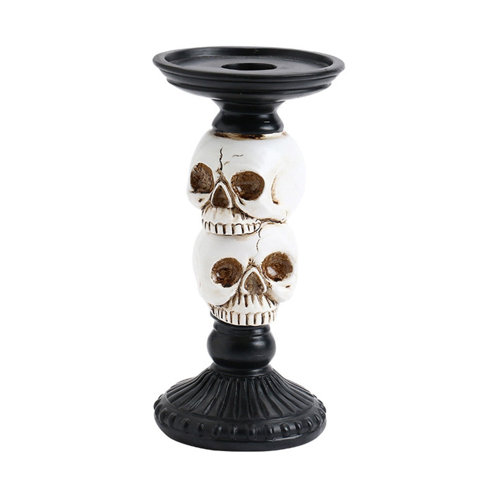 BKBP Halloween Pillar Candle Holder for 3 Inch Candles, Gothic Indoor ...