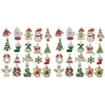 thumbnail image 1 of BKBP Mini Resin Christmas Ornaments Set,Rustic Christmas Decorations,Small Miniature Christmas Tree Ornaments - Santa Snowman Gingerbread Angel,Tiny Christmas Tree Decorations with Gift Box!, 1 of 5
