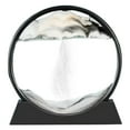 thumbnail image 1 of ​​BKBP Moving Art Picture​​, 3D Dynamic Deep Sea Sandscape, ​​Round Glass Desktop Decor​​, Artistic 200ml Sand Painting, Ocean Theme Display for Home Office Zen, 1 of 9