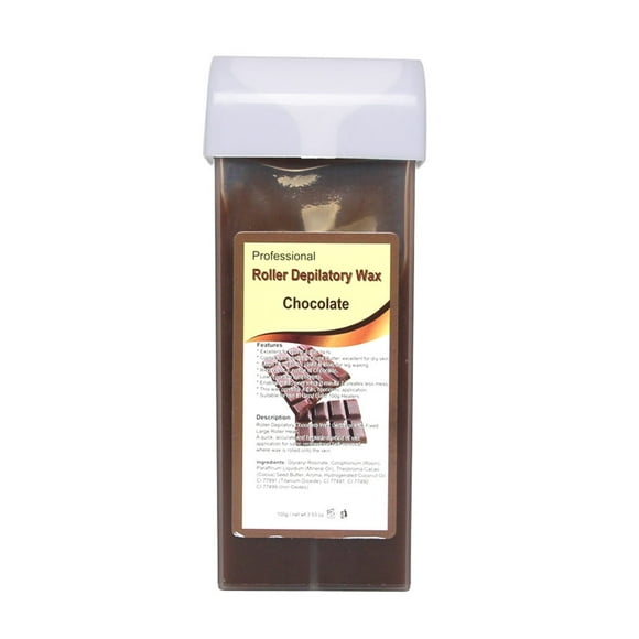 BKBP Natural Hair Removal Wax Strips Chocolate Flavor Roll On Hot Depilatory Wax Cartridge Heater Waxing Hair Removal