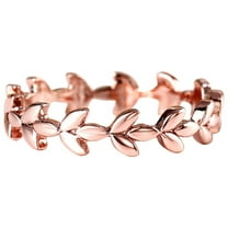 BKBP Rose Gold Tree Vine Leaf Copper Ring Gift Fashion Gorgeous Rings Elegant Adjustable Minimalist Thumb Finger Rings Great Gift for Her