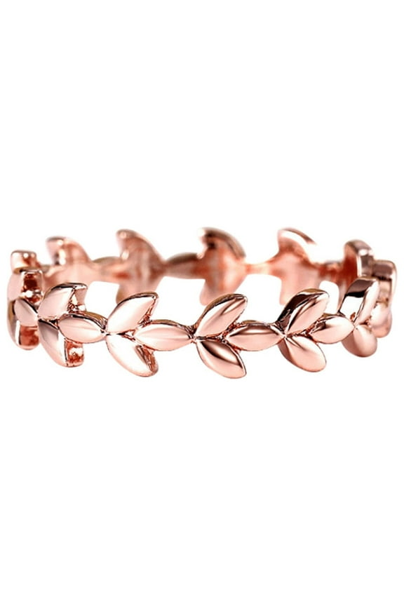 Rose Gold Tree Vine Leaf Copper Ring Gift Fashion Gorgeous Rings Elegant Adjustable Minimalist Thumb Finger Rings Great Gift for Her