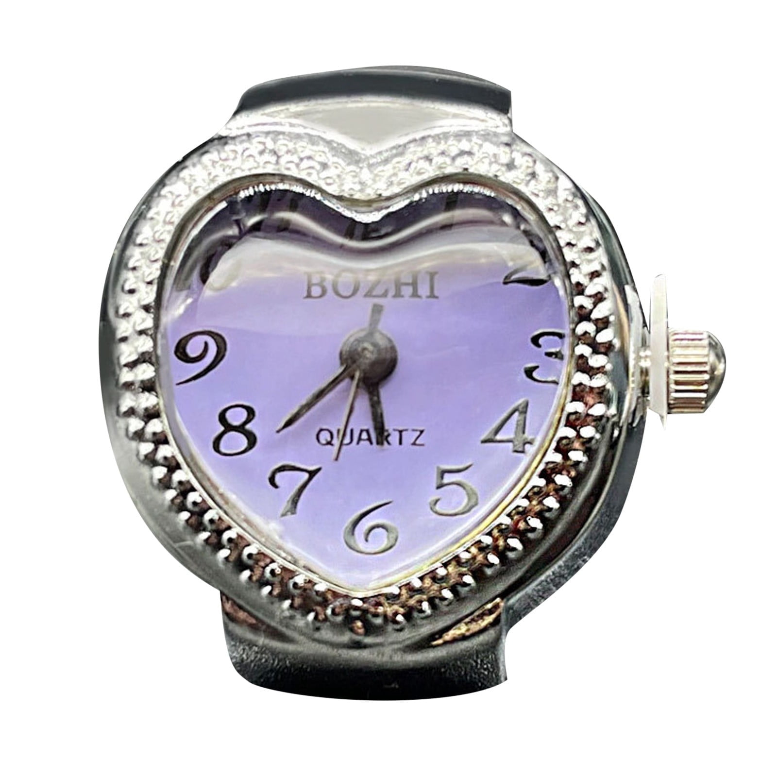 BKBP Watch Ring 1 Pc Real to Tell Time Vintage Clock Round Chunky ...