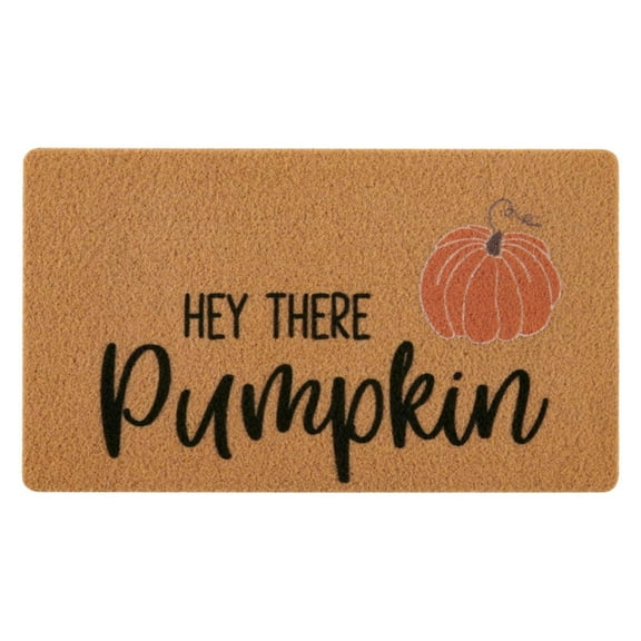 BKBP Welcome Doormat for Fall and Thanksgiving - Coir Front Door Mat With Pumpkin Design for Autumn Decorations(23.6" x 15.7")