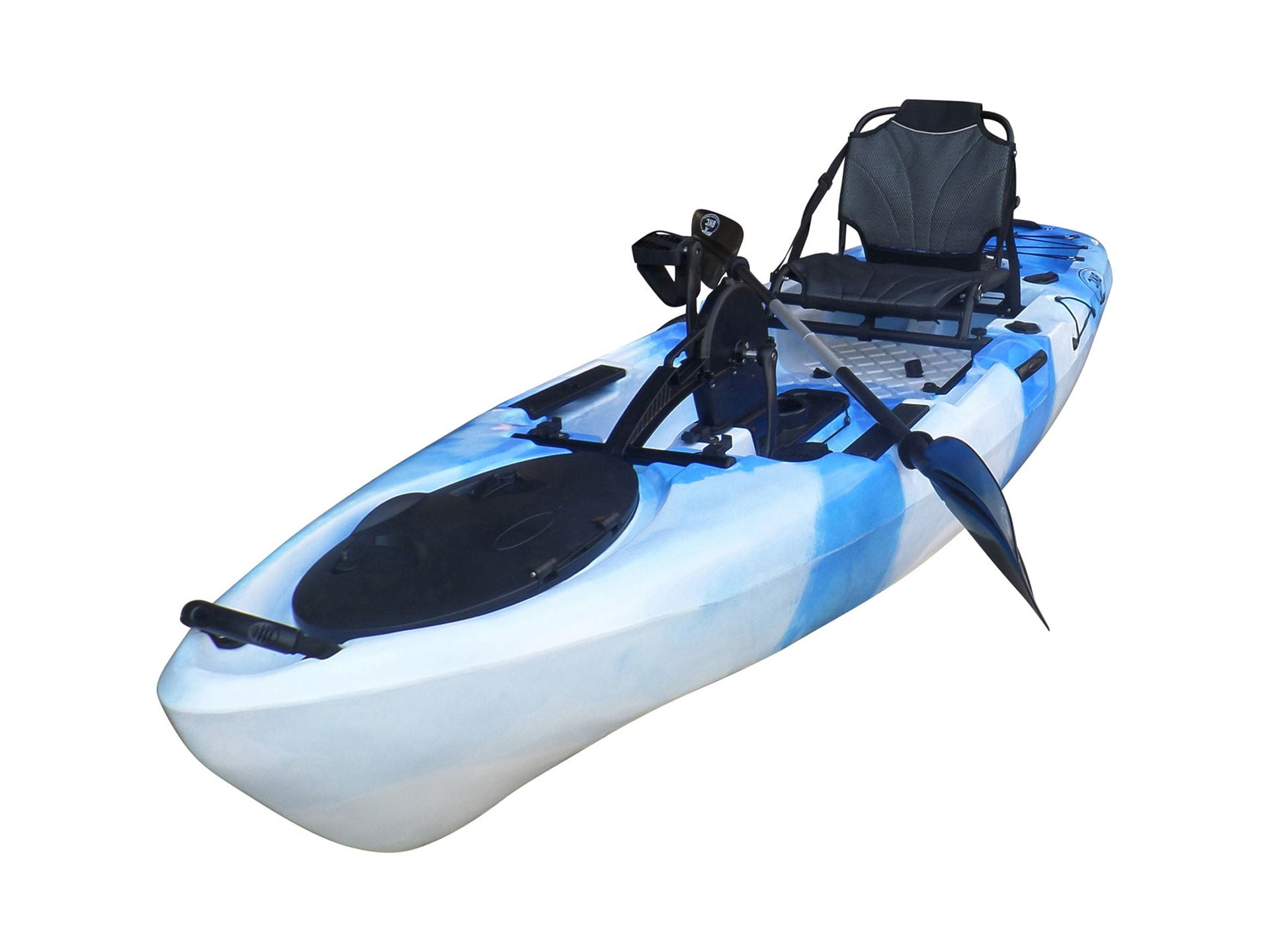 12ft Single Person Sit On Top Newest Fishing Kayak With Flap Pedal Or  Propeller Pedal Drive Vicking - AliExpress