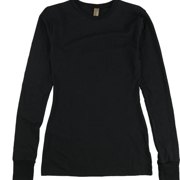 BKE Womens Doodle Basic T-Shirt, Black, Large