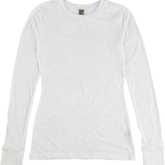 BKE Womens Doodle Basic T-Shirt, White, Large