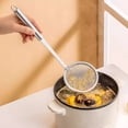 thumbnail image 1 of BKER 100 Mesh Stainless Steel Extra Fine Fat Spoon Mesh Strainer Slotted With Holes Kitchen Cooking Utensil For Frying Fryer And Grease, 1 of 4