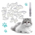 thumbnail image 1 of BKER 20 Pcs Soft Nail Caps For Cat Pet Control Off + 1.8ml Glue Transparent, 1 of 6