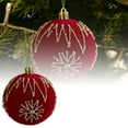 thumbnail image 1 of BKER 3.14 Inch Large Christmas Ball Ornaments for Tree,Red Glittering Hanging Bulbs Pendants for Christmas Tree Decorations, 1 of 1