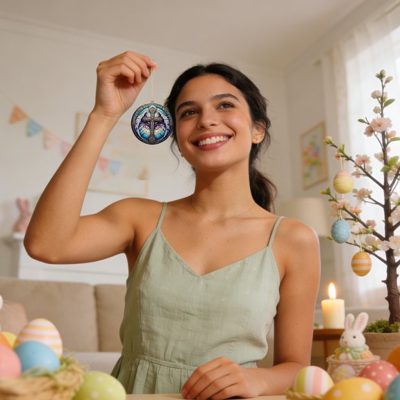 BKER Elegant Wall Hanging Artisanal Home For Living Room Bedroom And