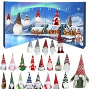 BKER Gnome Advent Calendar 2025 24pcs Xmas Gnomes Countdown Calendar 2025 Collectible Figures G Nome Decorations 24 Days Countdown To Xmas Ornament Dwarf Doll