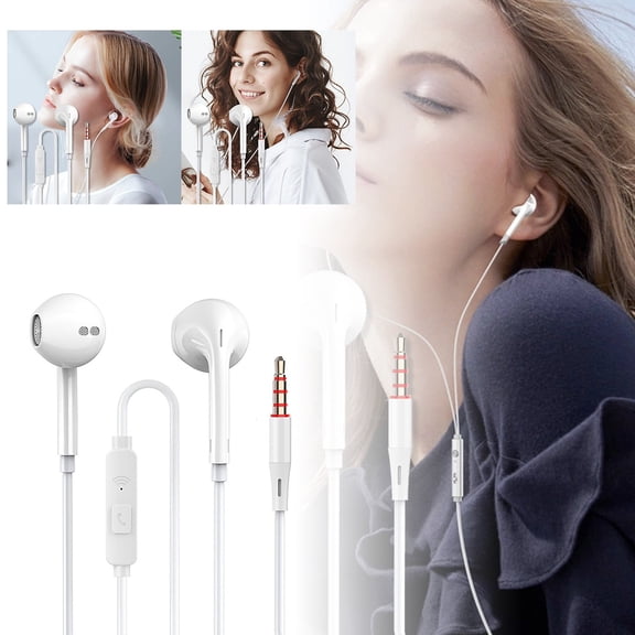 BKER In Ear Wired Control Earphones With Microphone For Calls And Karaoke Singing