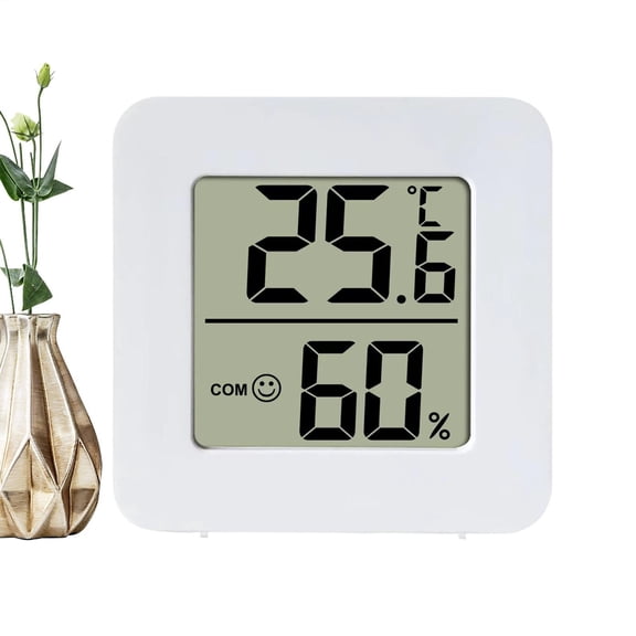 BKER Indoor Humidity Meter Precision Mini Hygrometer Hygrometer With Facial Expression Prompts Room Temperature And Air Comfort Indicator