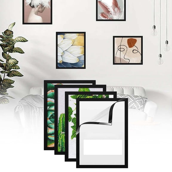 BKER Kids Artwork Frame Changeable (Driftwood) - Magnetic Door Holds - 11.81x11.81" Display,My Mini Masterpiece