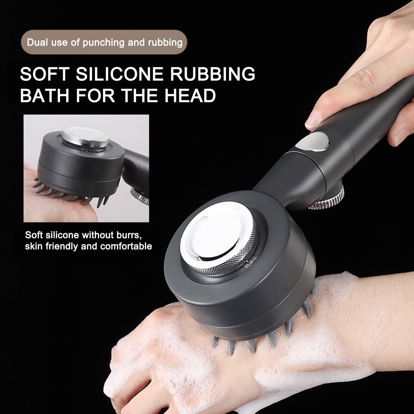 BKFYDLS Shower Head with Handheld, Three Block Rub Dual Purpose