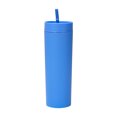thumbnail image 1 of BKFYDLS Skinny Tumblers Frosted Colored Acrylic Tumblers With Straws And Lids,16 Double Wall Tumblers For Cold Drinks, Reusable Cups Vinyl Gifts,with Straw,Plastic Cups,Coffee Cups on, 1 of 5