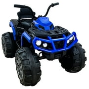 BKIRNP 24V Kids Ride-On ATV Off-Road Quad Car 6mph Electric Car with 2 Speeds and Bluetooth Music