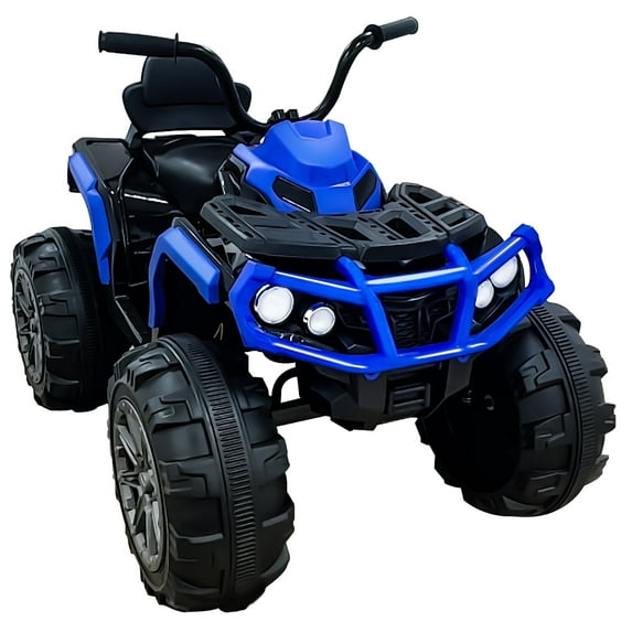 BKIRNP 24V Kids Ride-On ATV Off-Road Quad Car 6mph Electric Car with 2 Speeds and Bluetooth Music