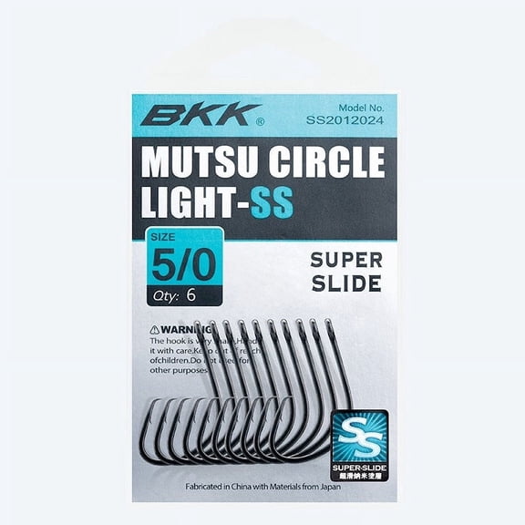 BKK Hooks A-BR-5016 Mutsu Circle Light-Ss Size 1 10 Pack