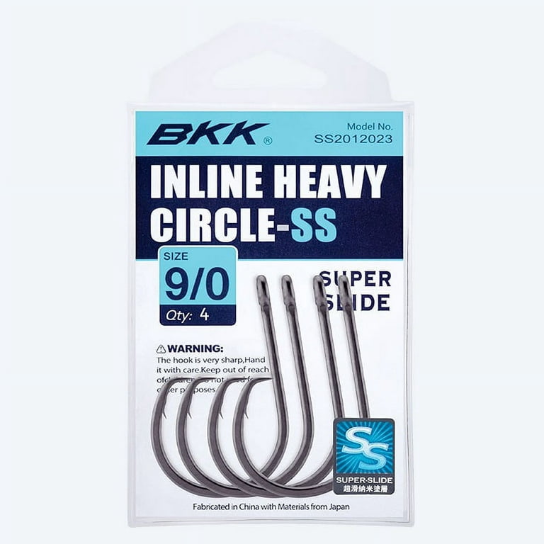 BKK Hooks Inline Heavy Circle-SS Size 6/0# 6 Pack