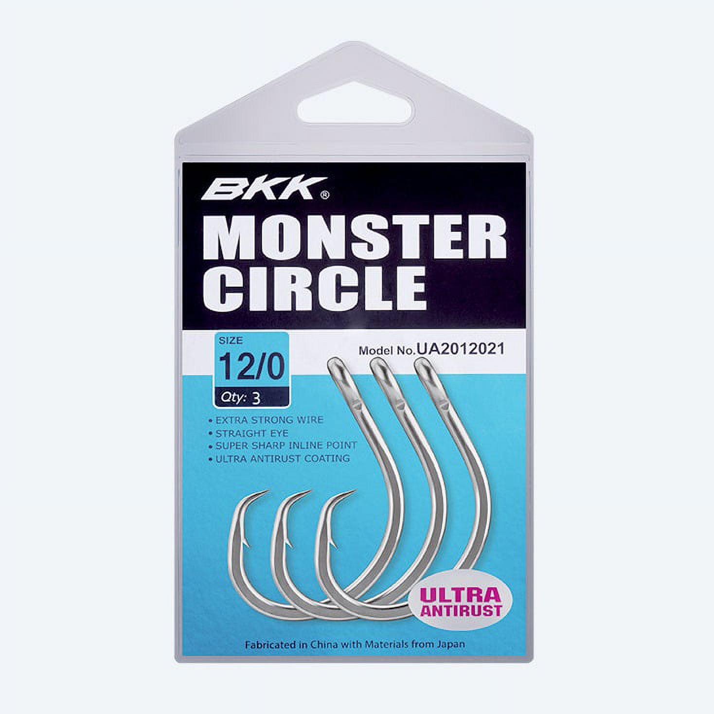 BKK Hooks Monster Circle Size 12/0# 3 Pack 