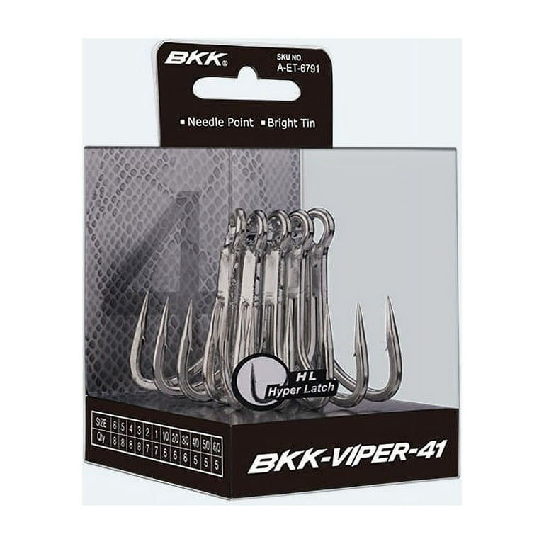 BKK Hooks Viper-41 Treble Hook Size 4/0 5 Pack