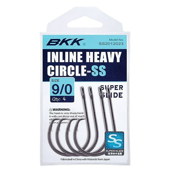 BKK Inline Heavy Circle 9/0 Super Slide 4pk