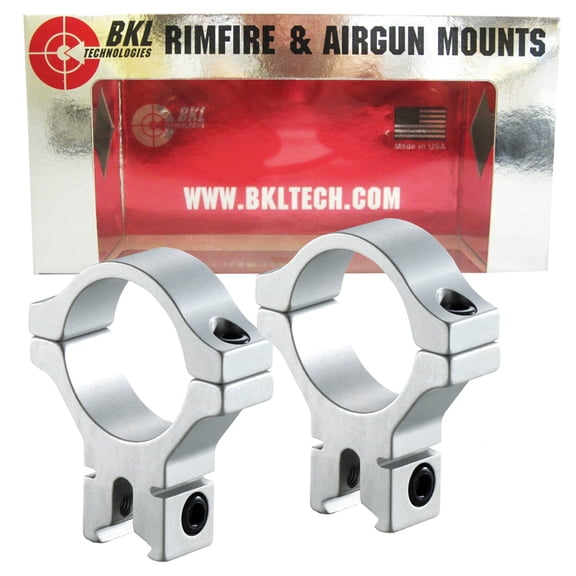 BKL Technologies Model 257 0.6in Long Dovetail Rings,Silver