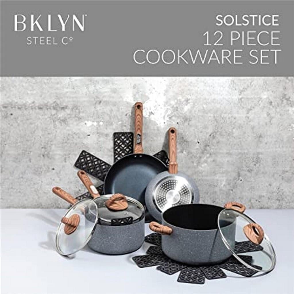 Brooklyn Steel Co. 12-pc. Orbit Cookware Set - Merlot