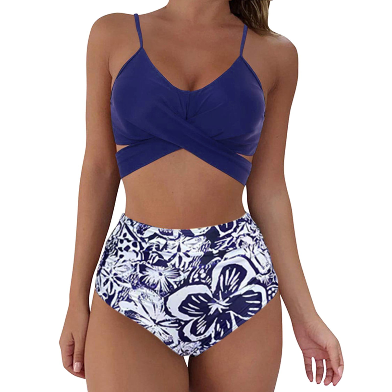 BKQCNKM Bikini Sets For Women Womens Swimsuits Swimsuit Women Bikini Plus Size Swimsuit For Women Bikinis High Waisted Bikini High Waist Bikini Set