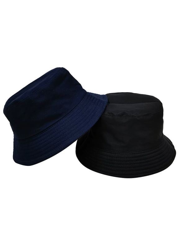 Bucket Hat, Sun Hat, Cotton Hats for Women, Gifts for Her, Navy M