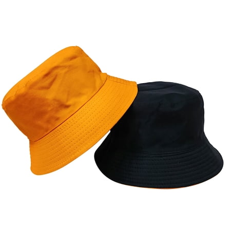 BKQCNKM Bucket Hat, Sun Hat, Cotton Hats for Women, Gifts for Her, Orange M