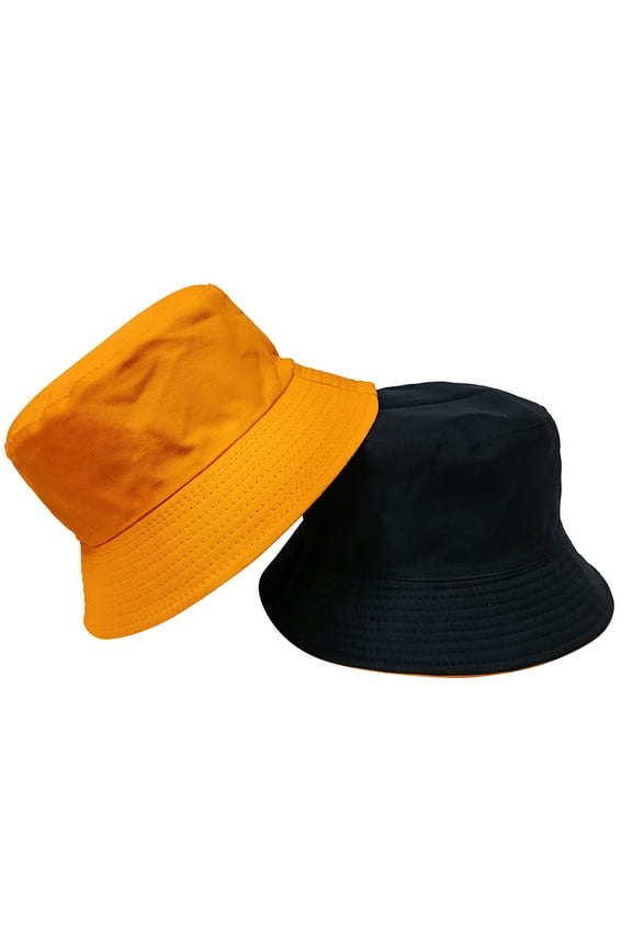 Bucket Hat, Sun Hat, Cotton Hats for Women, Gifts for Her, Orange M