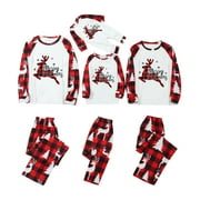 BKQCNKM Christmas Pajamas for Women Pj Sets for Woman Christmas Women Mommy Print Blouse Tops and Pants Family Clothes Pajamas Womens Christmas Pajamas Red L(Mom)