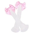 thumbnail image 1 of BKQCNKM Compression Socks for Women Knee High Socks for Women Ruffle Ankle High Socks Mesh Lace Fish Net Short Socks Compression Socks for Women Plus Size, Pink, 1 of 2