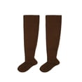 thumbnail image 1 of BKQCNKM Compression Socks for Women Knee High Socks for Women's Football Socks with Towel Sole Wear Non Slip Mid Tube Short Top Socks Compression Socks for Women Plus Size, Coffee One Size, 1 of 1