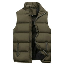 haxmnou men's winter warm down quilted vest body sleeveless padded