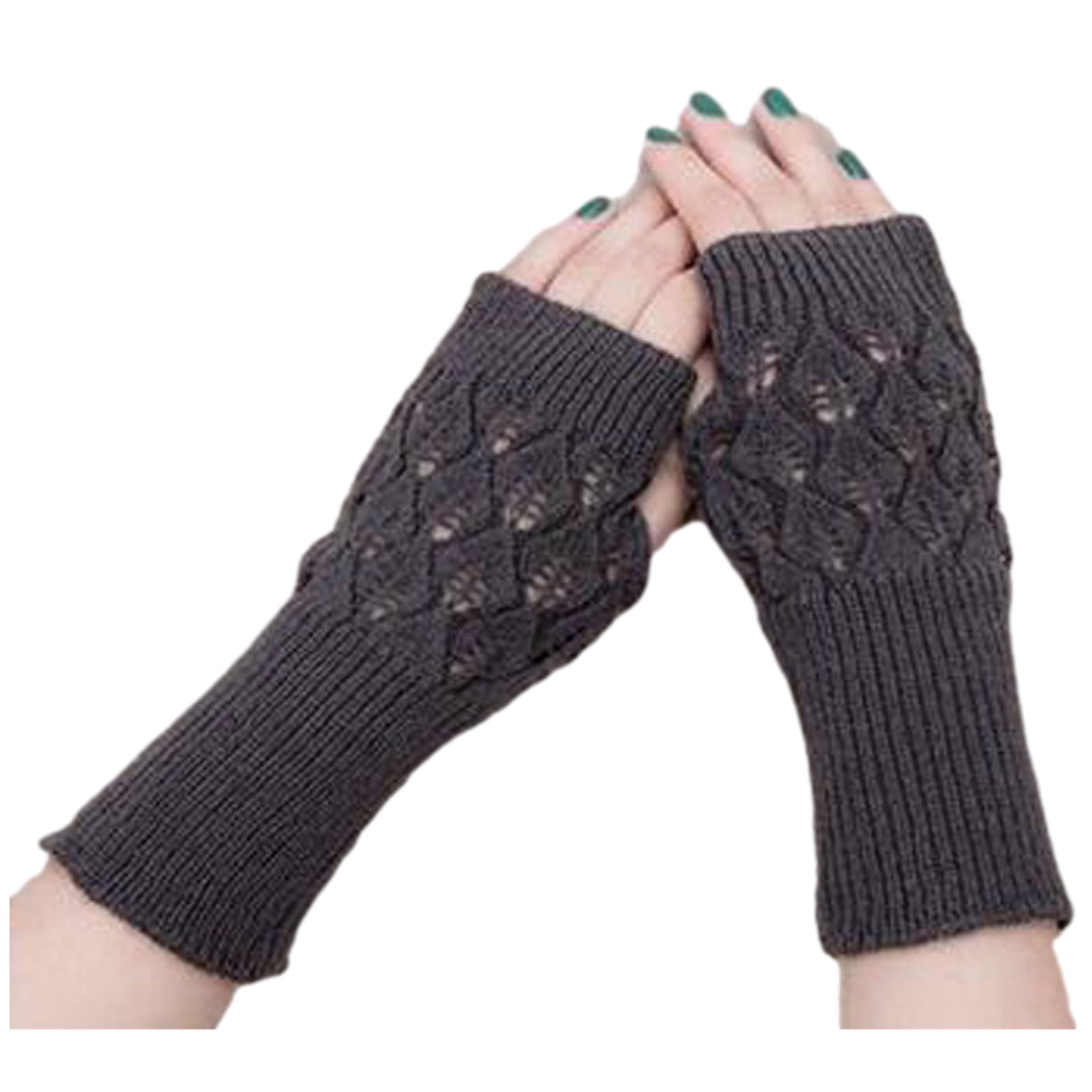 Owl Fingerle Glove -Knitted Mitten Or Mitt In Cream
