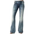 thumbnail image 1 of BKQCNKM Flare Jeans for Women, Bell Bottom Jeans, Mid Rise Jeans for Women, Straight Leg Jeans Ripped Low Waisted Jeans, Jeans for Women Trendy, Light Blue S, 1 of 9